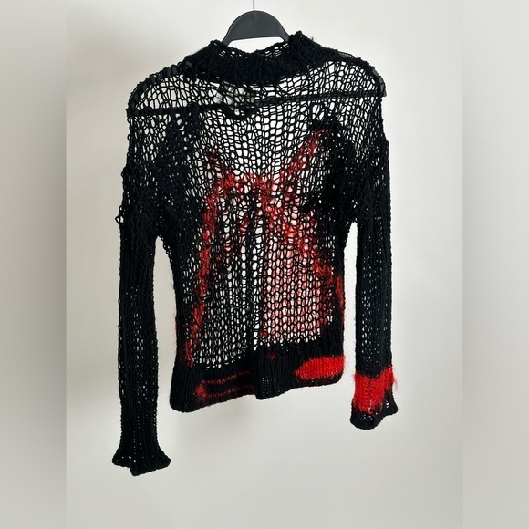 Jean Paul Gaultier AW 2007 Mohair Spider Webbed Knit Top - Picture 2 of 4